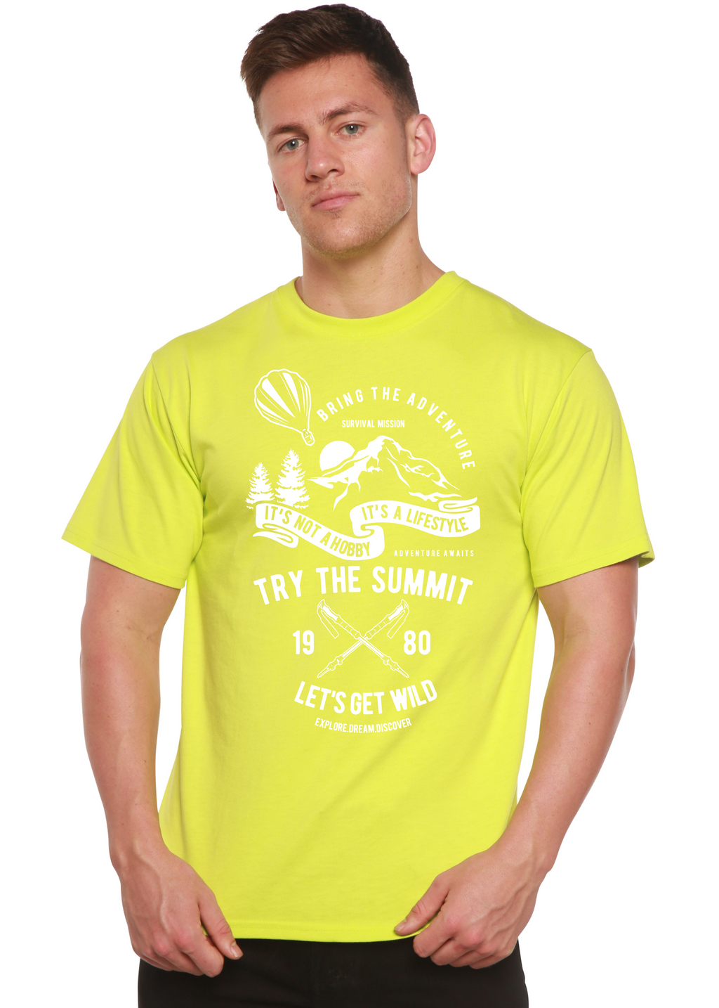 Try The Summit Spun Bamboo® Men's Bamboo Viscose/Organic Cotton Short Sleeve Graphic T-Shirt
