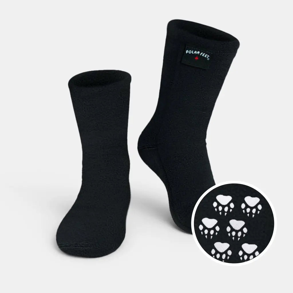 Polar Feet Fleece Socks - Black