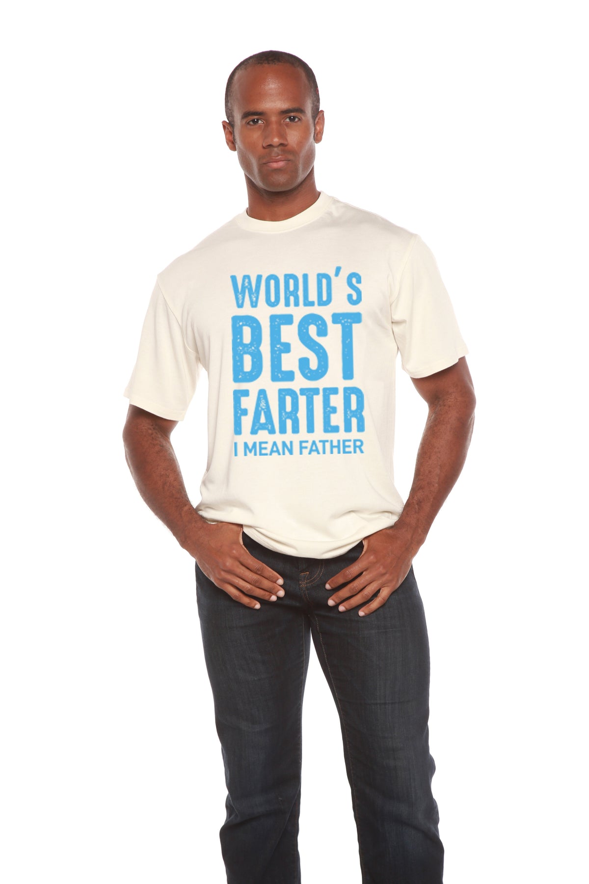 World's Best Farter Men's Bamboo Viscose/Organic Cotton Short Sleeve Graphic T-Shirt