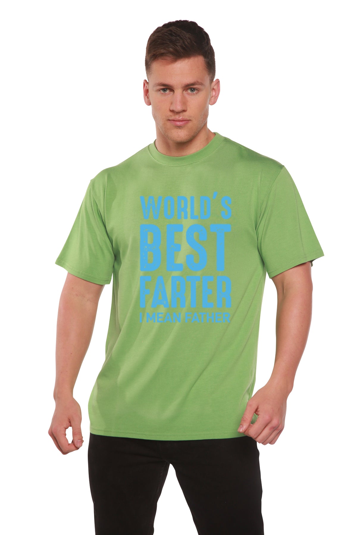 World's Best Farter Men's Bamboo Viscose/Organic Cotton Short Sleeve Graphic T-Shirt