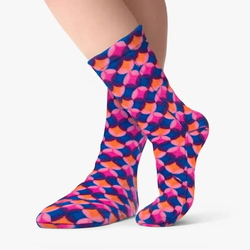 Polar Feet Fleece Socks - Art Deco