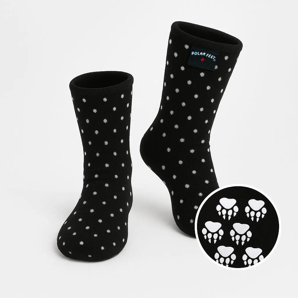 Kids' Nonskid Fleece Socks - Domino
