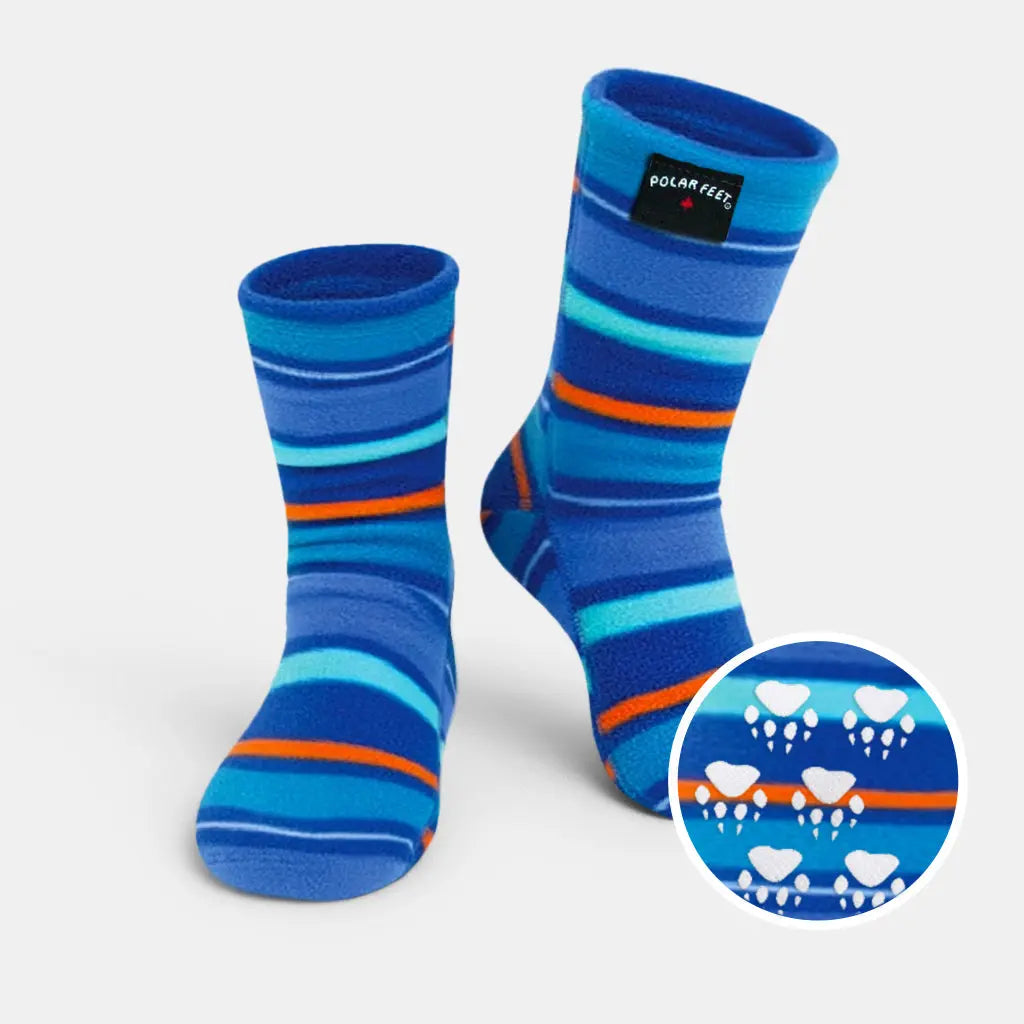 Polar Feet Fleece Socks - Jazz Stripes