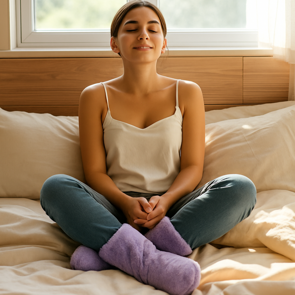 Comfort Booties for Stress & Aches Relief with 12 Herbs,  Winter Booties
