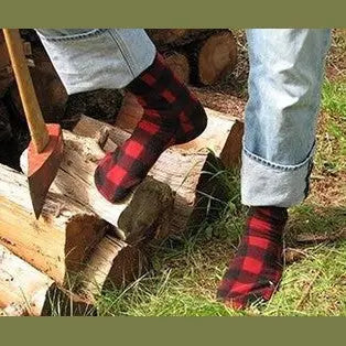 Polar Feet Fleece Socks - Lumberjack